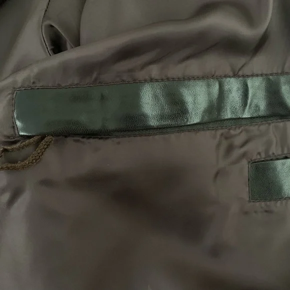 Faconnable Brown Lambskin Leather Jacket. Large. Beautiful. Excellent condition - Picture 12 of 12